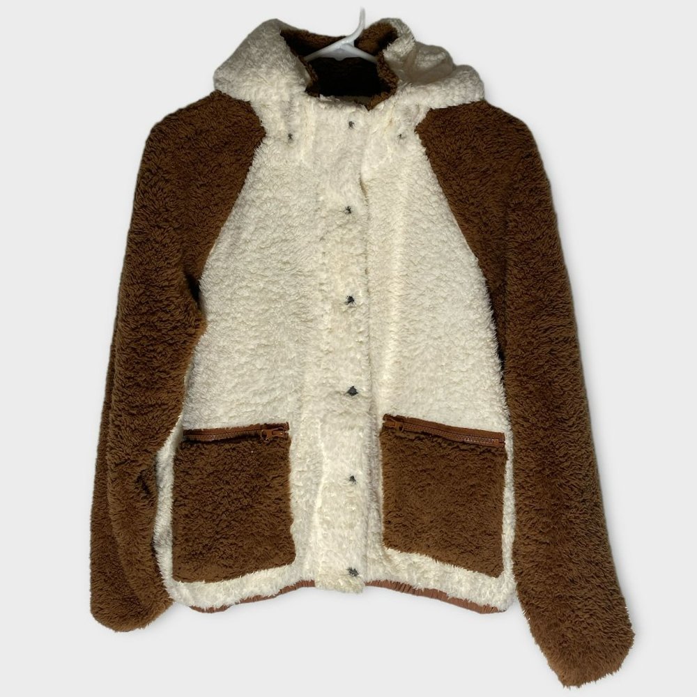 Plush x REVOLVE Stay Warm & Cozy Teddy Sherpa Jacket Size Small NWT